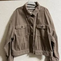 ブルゾン　コーデュロイジャケット ココア色　L