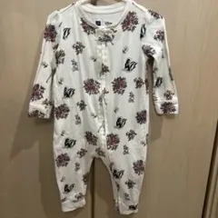 Disney baby 花柄ロンパース