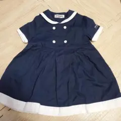 marie claire ネイビー セーラー襟 ワンピース 100cm