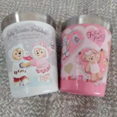 ディズニー公式　ダッフィー　ステンレスタンブラー マグ　2個セット　完売品　中古