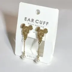 【イヤリング】 ミッキーマウス パール付き 90周年記念 ディズニー