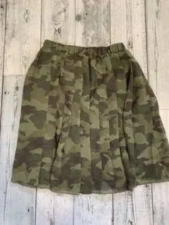 コムサ　(130)迷彩柄スカート