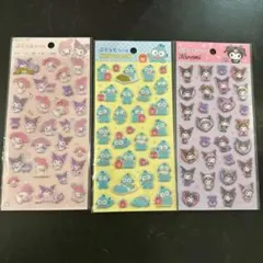 【即日発送】サンリオ ぷくっとシール 3点セット