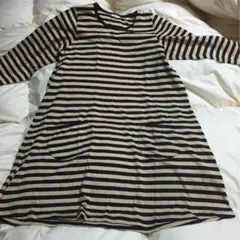 美品、マリメッコのボーダーワンピース