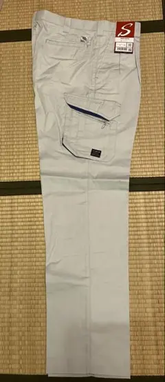 作業着　アグレス　シルバー　グレー　ウエスト88 帯電防止　ワークパンツ　メンズ