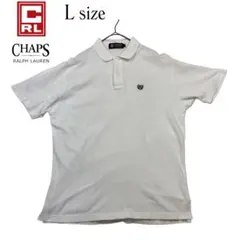 CHAPS ラルフローレン　ホワイト ポロシャツ Lサイズ　春夏コーデのサムネイル
