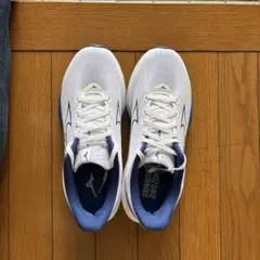 Mizuno Wave Rider ランニングシューズ ホワイト/ネイビー