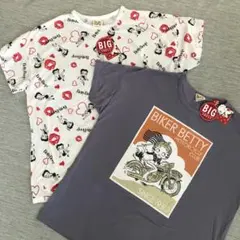 新品　ベティちゃん　Tシャツ　二枚セット　レディース　白　紫　ベティブープのサムネイル
