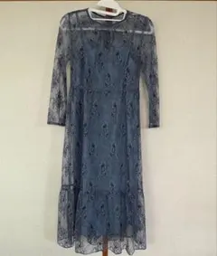 kaene オールレースワンピース　水色