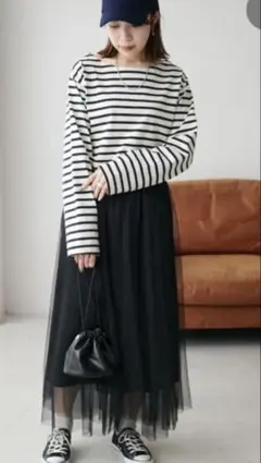 新品未使用品ディスコート2wayシア−ロングスカート半額セール