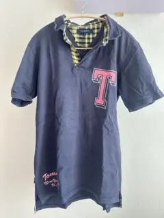【古着/Used】TOMMY ネイビー ポロシャツ 半袖