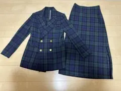 最終値下げSEA定価8万☆ブラックウォッチ柄セットアップ