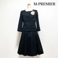M-PREMIER セレモニー2点セット 黒 上品 入学式入園式 卒業式卒園式