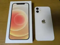 iPhone12 64GB ホワイト本体箱付き SIMフリー バッテリー86% - メルカリ