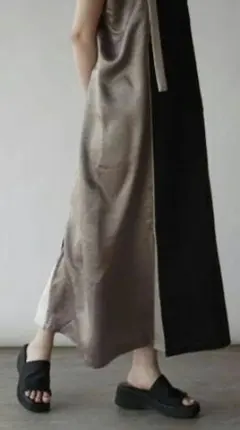 ヤマダヤ福袋 配色ドッキングアシメ　ジャンパースカート