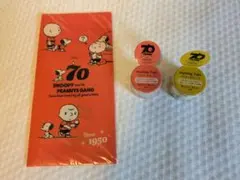 スヌーピー 70周年 ミニクリアファイル　マスキングテープセット