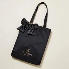 ALEXANDRE DE PARIS リボンチャーム付きトートバッグ