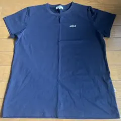AIGLE ネイビー 半袖Tシャツ　 L レディース
