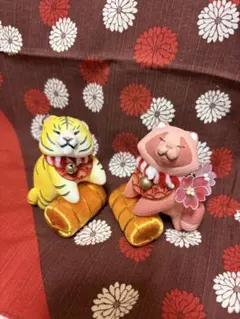 クレイジードッグ様専用 もちや幸こうぼう様　虎と狸の置物