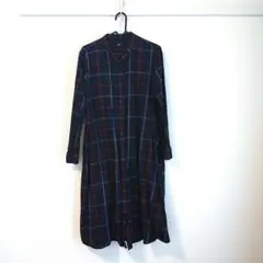 ユニクロ　フランネル Aライン　ワンピース　M