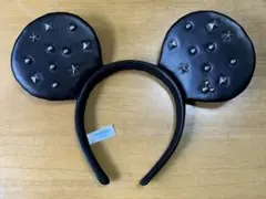 ディズニーリゾート カチューシャ ミッキー マウス ( レザー スタッズ )