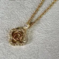 ジバンシー　ネックレス　ゴールドカラー　ラインストーン