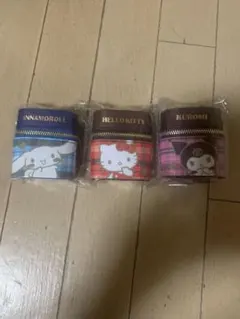 サンリオ　 スカーフ付きチャームポーチ ハローキティ クロミ シナモロール