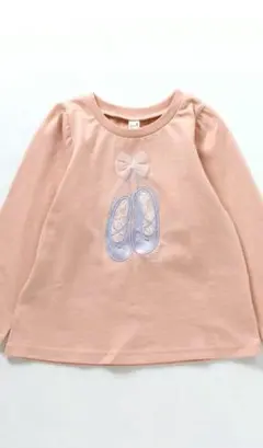 【新品・未開封】アプレレクール130　girlsモチーフロンT　ピンク