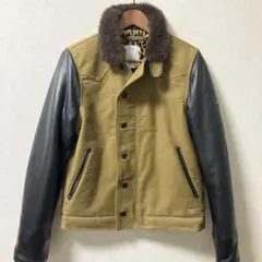 Crimie N-1デッキジャケット　カウレザースリーブ　レオパード