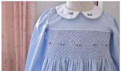 セール　贅沢 スモッキング 刺繍 ワンピース 入園式 入学式 ファミリア好き