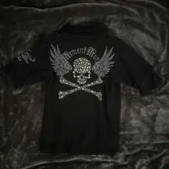 平成 y2kグランジ archive ギャル男 ドクロ 十字架 骸骨 翼tシャツ