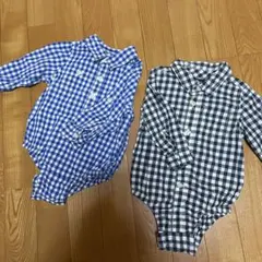 babyGAP ギンガムチェック　ロンパース　80