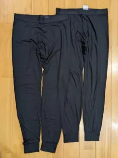 【ユニクロ】ヒートテックタイツ メンズ ブラック Lサイズ