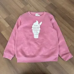 新品　タグ付き　ピンク　トレーナー　130cm　子供服