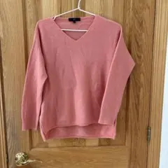 美品laf. Vネックニット ピンク サイズ3