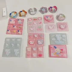 おすそ分け1♡ウサハナ おはじきタイルシール キティ カオハナチェリーエンジェル