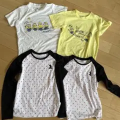 ミニオン＆ミッキー Tシャツ4枚セット 140サイズ