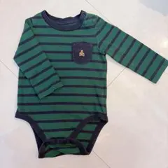 Baby GAP ロンパース ボーダー くま 80 12-18months
