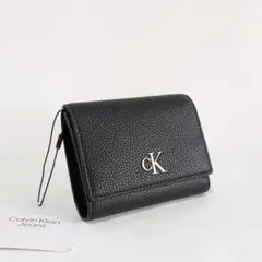 【新品未使用】Calvin Klein Jeans 折財布 三つ折り 黒のサムネイル