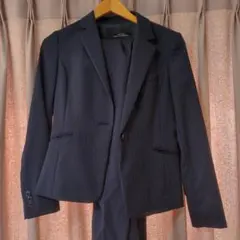 美品　united arrows パンツスーツ　ネイビー　ストライプ　サイズ38