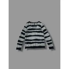 【BLACK BARRETT】CUT-OUT BORDER KNIT 771T