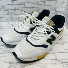 New Balance 997H ホワイト/ネイビー/イエロー 27.5cm