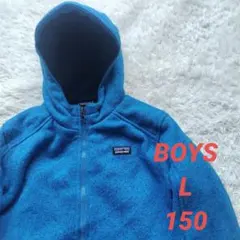 Patagonia ベターセーター フリース フーディー ブルー ボーイズ L