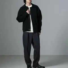 나노 유니버스 팬츠, 기모 약간 있는 와이드 테이퍼드 팬츠, 남성용, 신품, 미사용, 태그 포함