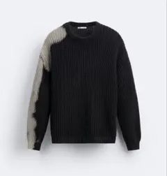 22aw zara srpls PTCHWRK ZPPR KNT - メルカリ