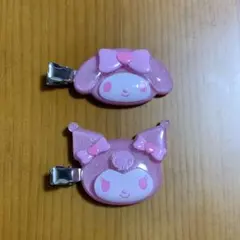 サンリオ シークレットヘアクリップ　前髪クリップ　さくら　マイメロ　クロミ