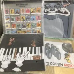 トムとジェリー 一番くじ　フラットポーチ 4個セット