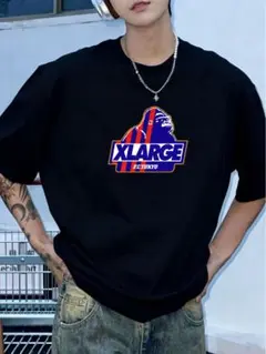 XLARGEエクストララージ FC東京 コラボTシャツ 黒 ビッグシルエット L
