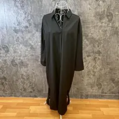 ✨Radarista✨ラダリスタ♡シャツワンピース♡長袖♡着回し抜群♡黒(M)