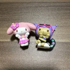 みんなでバカンス　マイメロディ　クロミ ガチャガチャ　2個セット